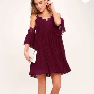 Lulu’s Cold Shoulder Swing Dress